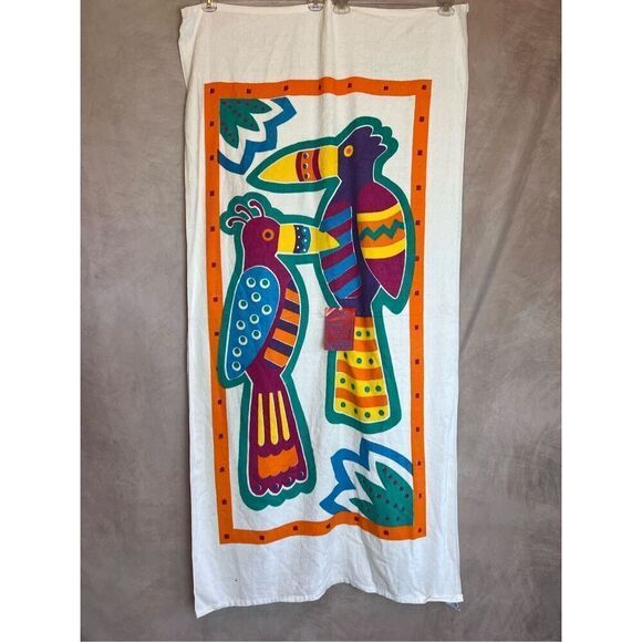 Vintage Beach Towel 80s 90s - Picture 1 of 7